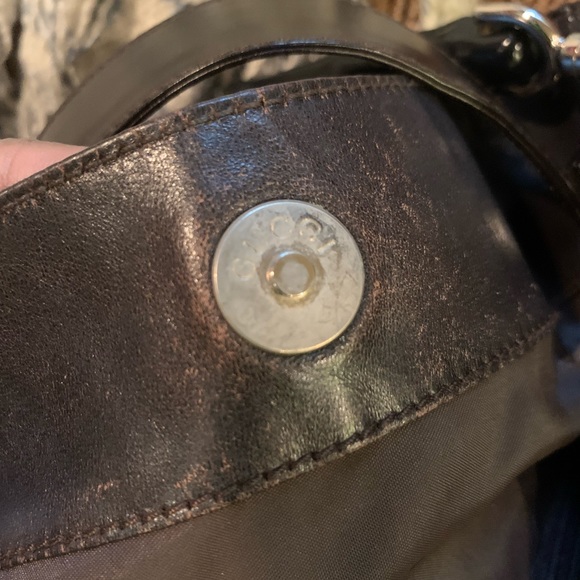 Authentic Gucci Bamboo 2way nylon shoulder bag - Picture 10 of 14